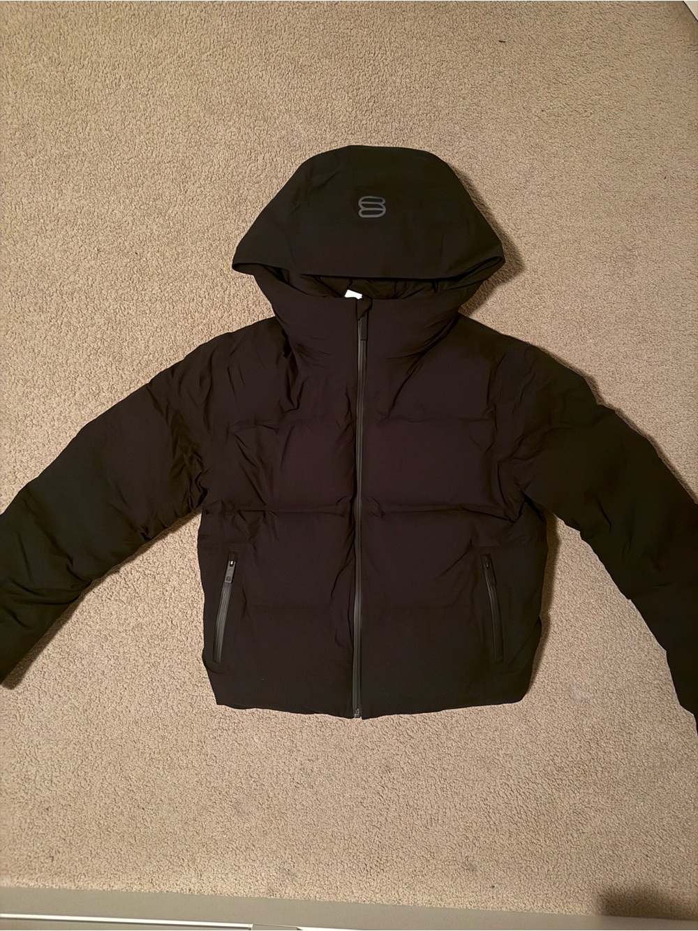 Womens Black Aritzia Superpuff